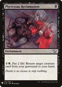Phyrexian Reclamation - Normal Phyrexian Reclamation