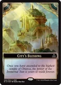 City's Blessing // Elemental Double-Sided Token - Foil City S Blessing Elemental