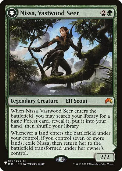 Nissa, Vastwood Seer - Normal Nissa Vastwood Seer
