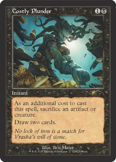 Costly Plunder - Retro Frame Foil Costly Plunde