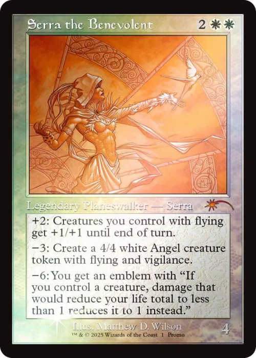 Serra the Benevolent - Retro Frame Serra The Benevole
