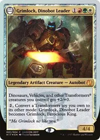 Grimlock, Dinobot Leader // Grimlock, Ferocious King - Foil Grimlock Dinobot Leader G