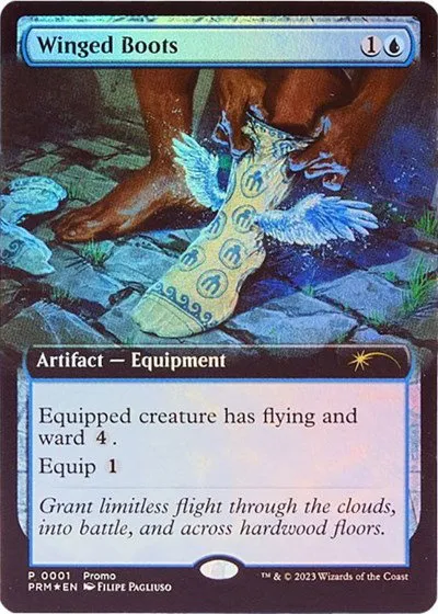 Winged Boots - Foil Winged Boots