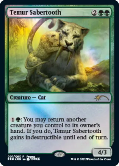 Temur Sabertooth - Foil Temur Sabertooth
