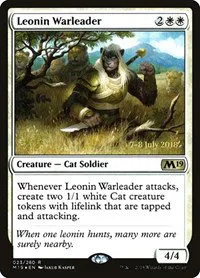 Leonin Warleader - Foil Leonin Warleader