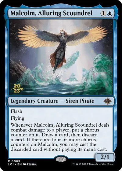 Malcolm, Alluring Scoundrel - Foil Malcolm Alluring Scoundre