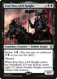 Josu Vess, Lich Knight - Foil Josu Vess Lich Knight