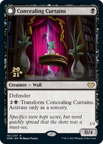 Concealing Curtains - Foil Concealing Curtains