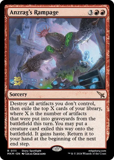 Anzrag's Rampage - Foil Anzrag S Rampage