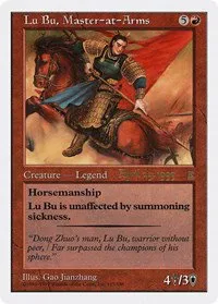 Lu Bu, Master-at-Arms - Japan 4 29 99
