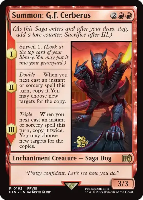 Summon: G.F. Cerberus - Foil Summon G F Cerberus