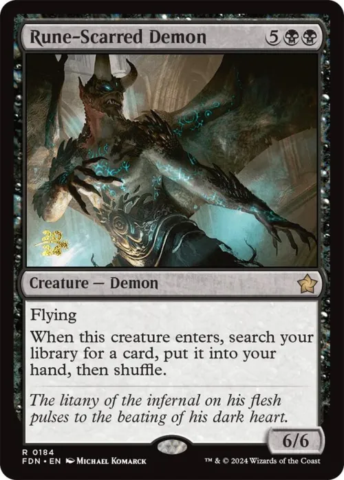 Rune-Scarred Demon - Foil Rune Scarred Demon