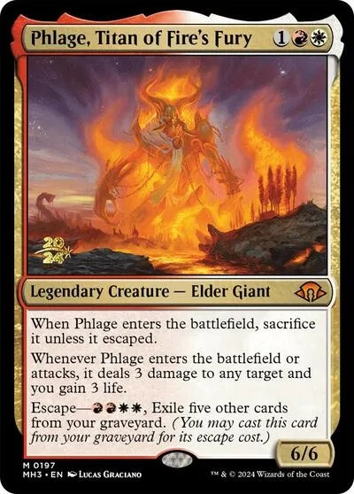 Phlage, Titan of Fire's Fury - Foil Phlage Titan Of Fire S Fu