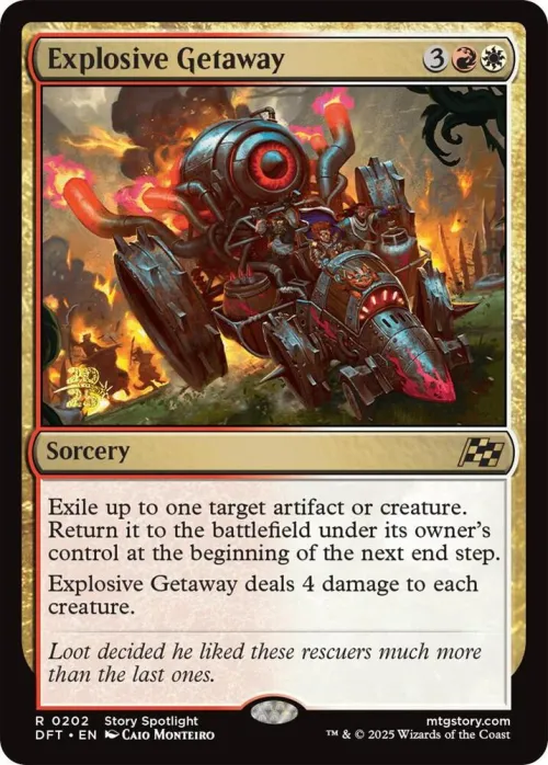 Explosive Getaway - Foil Explosive Getaway