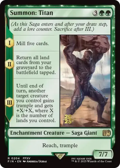 Summon: Titan - Foil Summon Titan