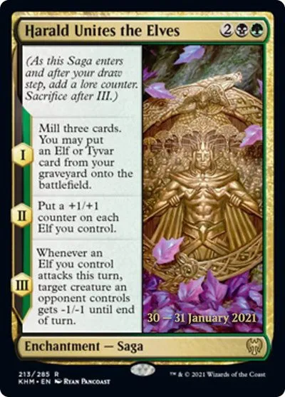 Harald Unites the Elves - Foil Harald Unites The Elves