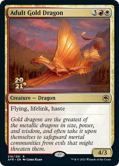 Adult Gold Dragon - Foil Adult Gold Dragon