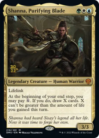 Shanna, Purifying Blade - Foil Shanna Purifying Blade