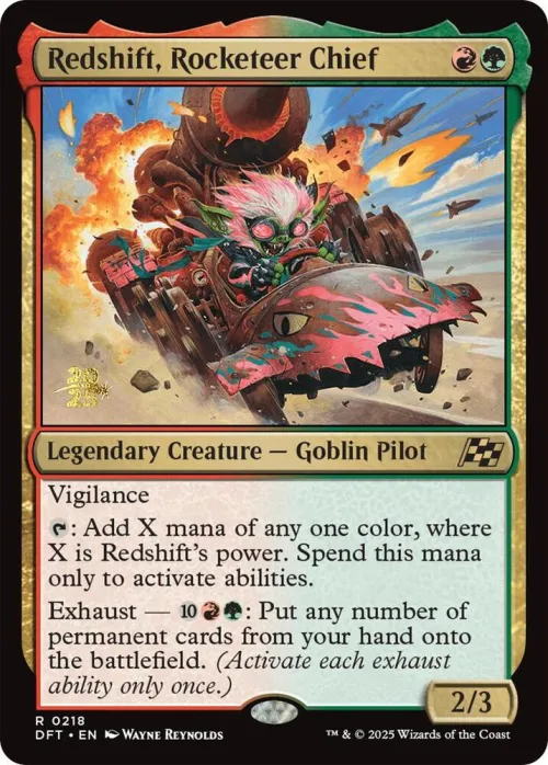 Redshift, Rocketeer Chief - Foil Redshift Rocketeer Chief
