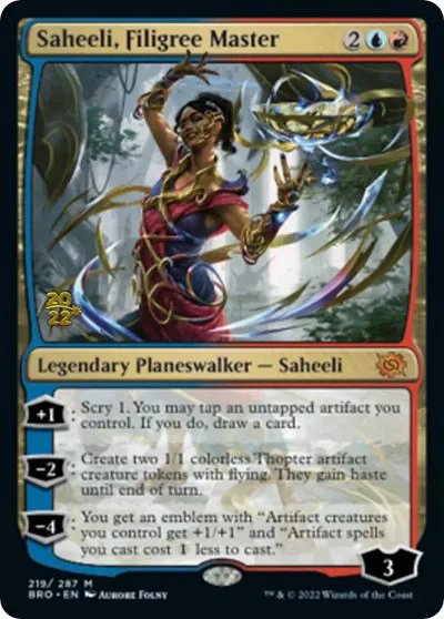 Saheeli, Filigree Master - Foil Saheeli Filigree Master