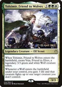 Tolsimir, Friend to Wolves - Foil Tolsimir Friend To Wolves