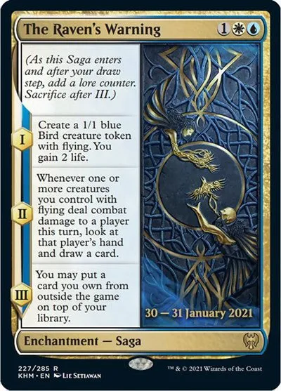 The Raven's Warning - Foil The Raven S Warning