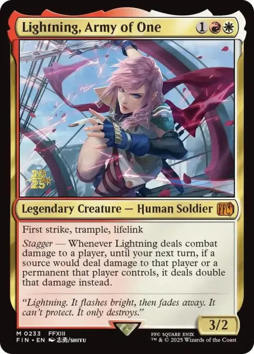 Lightning, Army of One - Foil Lightning Army Of One
