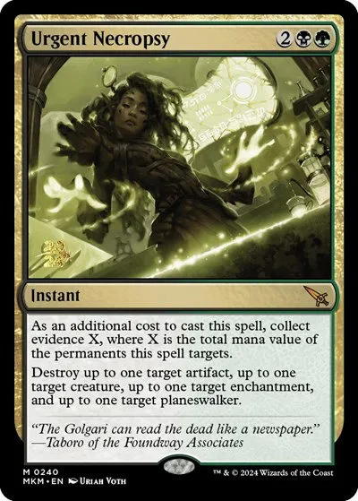 Urgent Necropsy - Foil Urgent Necropsy