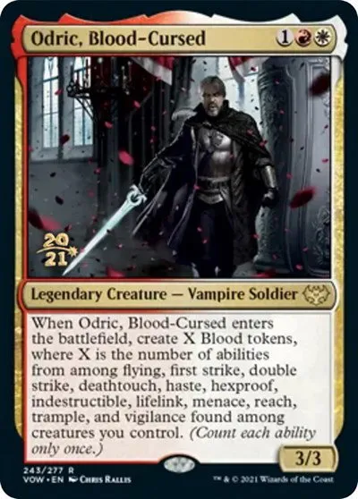 Odric, Blood-Cursed - Foil Odric Blood Cursed