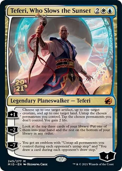 Teferi, Who Slows the Sunset - Foil Teferi Who Slows The Suns