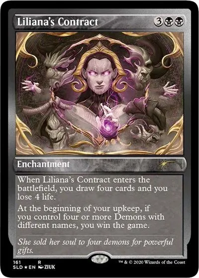 Liliana's Contract - Foil Etched