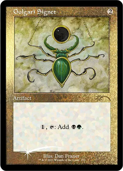 Golgari Signet - Foil Etched