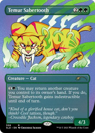 Temur Sabertooth - Foil Etched
