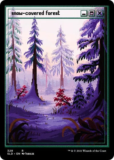Snow-Covered Forest - Foil Etched