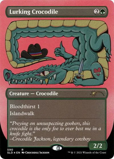 Lurking Crocodile - Foil Etched