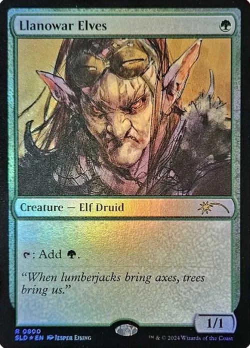 Llanowar Elves - Rainbow Foil