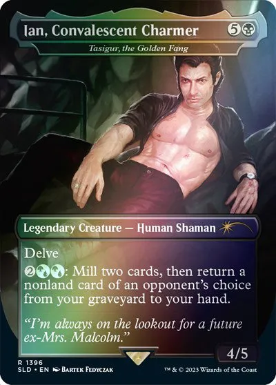 Ian, Convalescent Charmer - Tasigur, the Golden Fang - Rainbow Foil