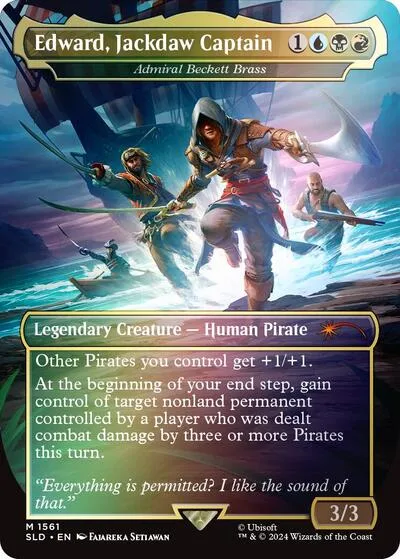 Edward, Jackdaw Captain - Admiral Beckett Brass - Rainbow Foil