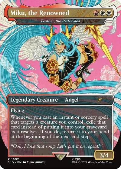Miku, the Renowned - Feather, the Redeemed - Rainbow Foil