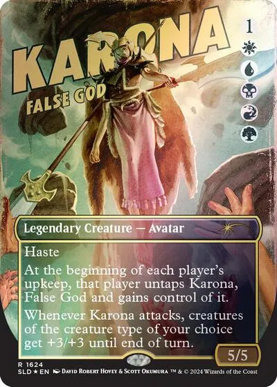 Karona, False God - Rainbow Foil
