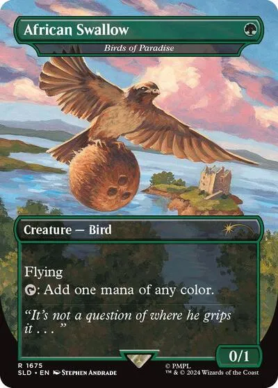 African Swallow - Birds of Paradise - Foil