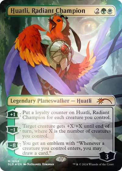 Huatli, Radiant Champion - Rainbow Foil