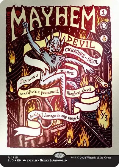 Mayhem Devil - Rainbow Foil