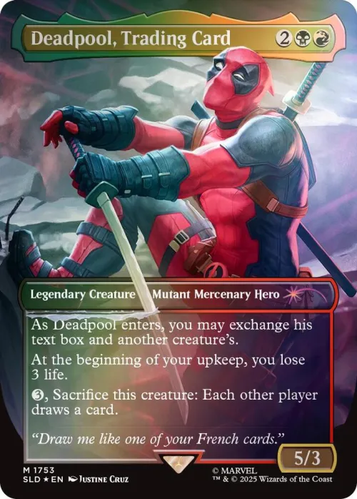 Deadpool, Trading Card - Rainbow Foil