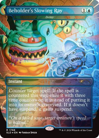 Beholder's Slowing Ray - Delay - Rainbow Foil