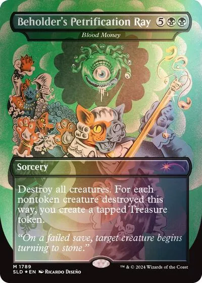 Beholder's Petrification Ray - Blood Money - Rainbow Foil