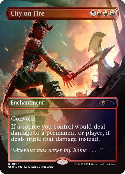 City on Fire - Rainbow Foil