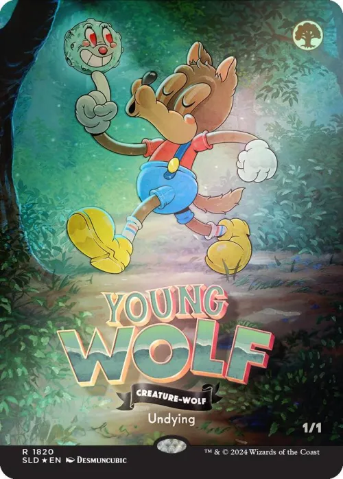 Young Wolf - Rainbow Foil