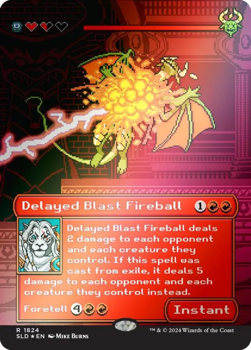 Delayed Blast Fireball - Rainbow Foil