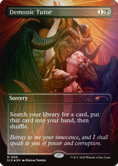 Demonic Tutor - Rainbow Foil